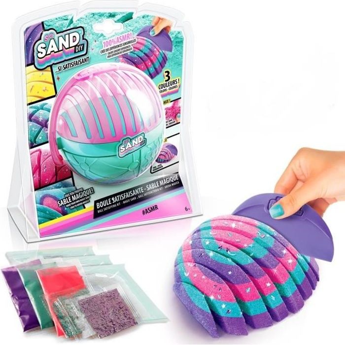 So Sand Sable Magique Canal Toys - Mallette Avec Outils ASMR - Activité Créative Enfants Dès 6 Ans