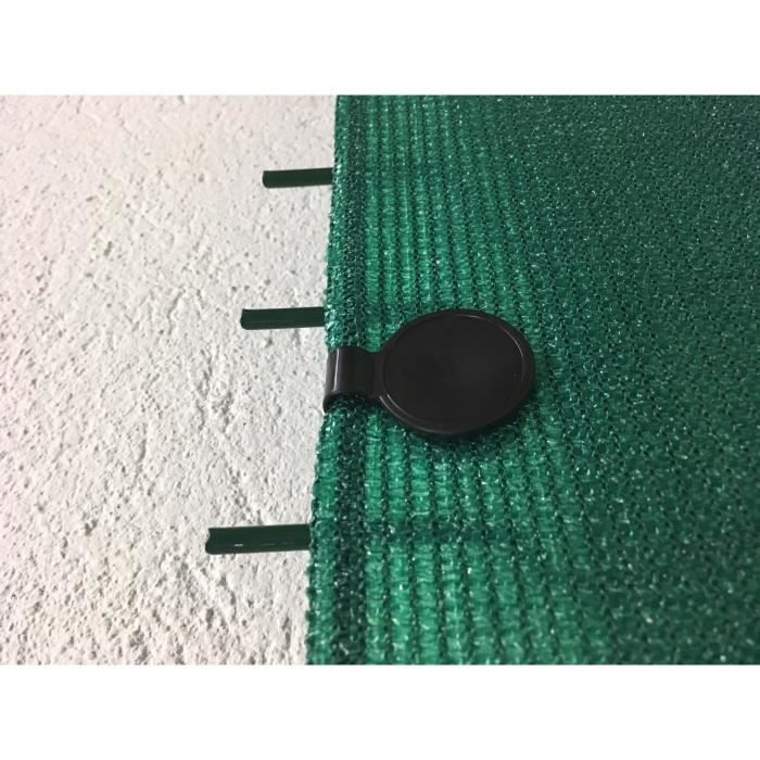 Clips De Fixation Anti-UV Edenvista Pour Brise-vue – Lot De 20, Vert