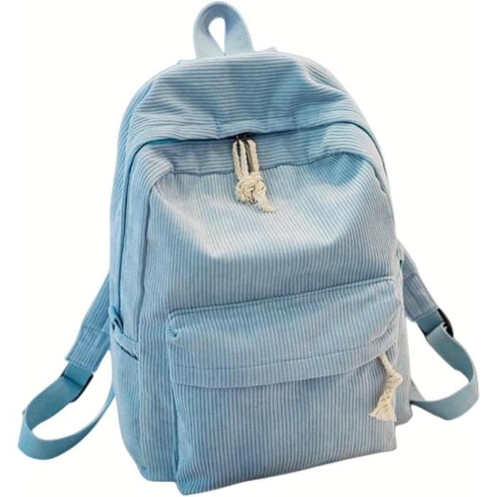 Sac à Dos Enfant Personnalisable Brodé Velours Côtelé - Petit Ours Mignon - Cadeau Rentrée Ou Anniversaire - 8