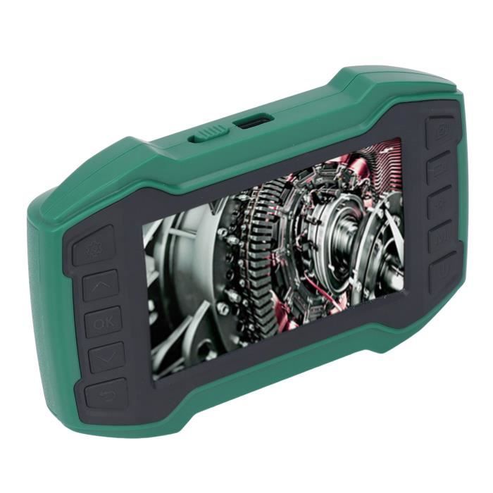 Endoscope Industriel Grand écran IPS 5 ", 8mm, 1080P HD, Double Objectif, étanche IP67, Câble Semi-rigide, Caméra D'inspection De Tuyaux