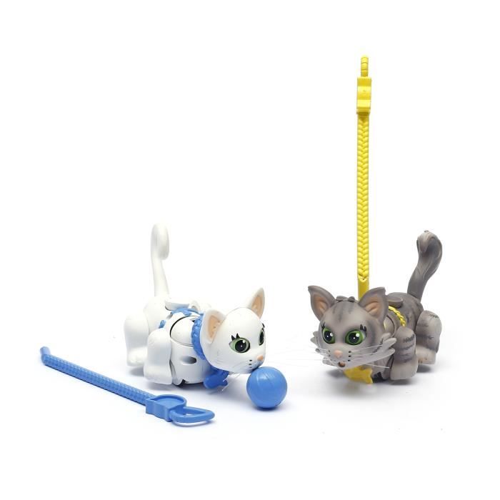Pet Parade Pets Chats Blanc A Poils Courts Gris De Siberie Cdiscount Jeux Jouets