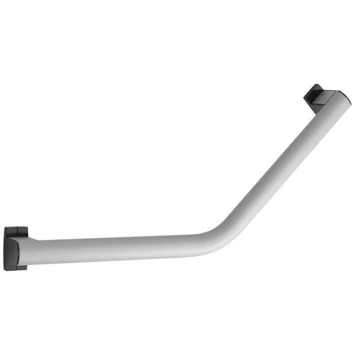 GODONNIER - Barre coudée 135 35x35cm alu époxy gris caches résine