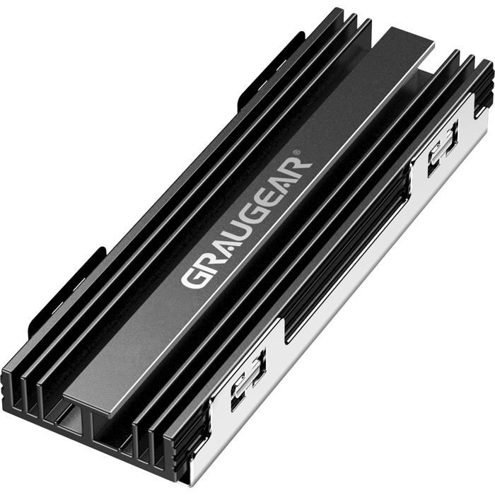 Dissipateur thermique GRAUGEAR .2 NVMe 2280 Passif Aluminium Compatible PS5