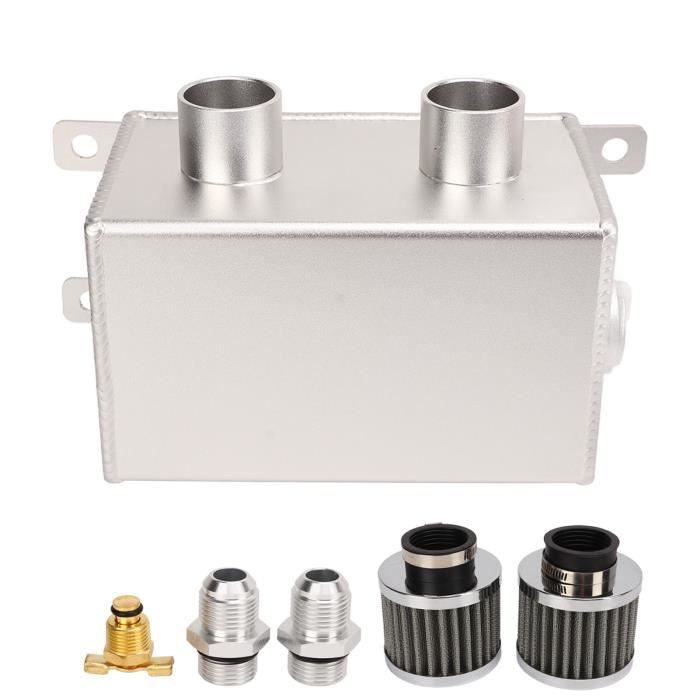 Reniflard D'huile Auto,Récupérateur Huile Moteur,300ml Réservoir De Carburant En Aluminium Réservoir De Stockage D'huile Avec Filtre à Air, Universel Pour Une Variété De Véhicules
