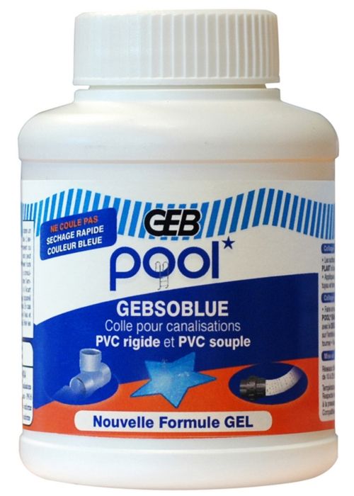 GEB Colle Pool Gebsoblue - 504501 - 250ml - Résistante à leau salée - Application sous pression - vue 1