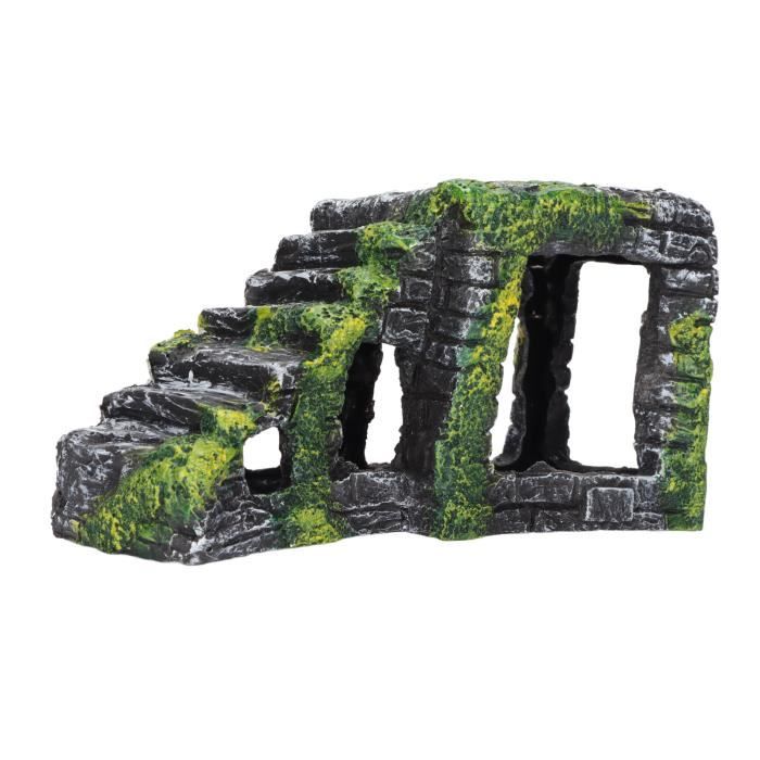 Meilleurs prix pour KIMISS escalier de plate-forme de tortue Tortue Basking Plate-forme Résine Artificielle Plate-Forme Escaliers pour Terrarium