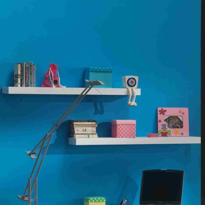 Tablettes Murales Laquées Blanches - LARA Tablettes Murales Laquées Blanches - LARA