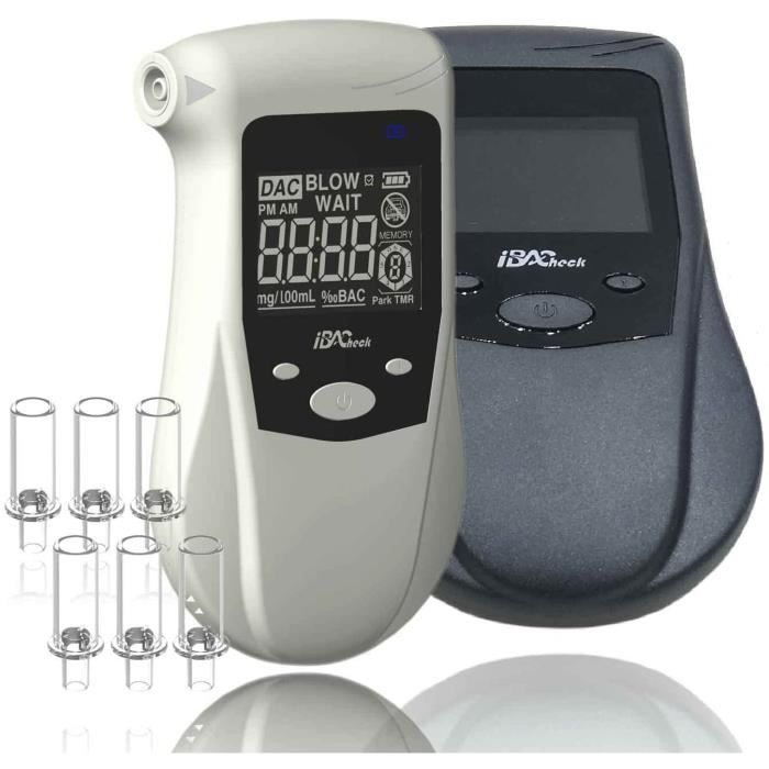 Homcoice Éthylotest Electronique Police avec 10 Embouts, Alcootest capteur électrochimique et Rechargeable par USB, Alcoometre Portable pour Usage Domestique ou Automobile Homcoice Éthylotest Electronique Police avec 10 Embouts, Alcootest capteur électrochimique et Rechargeable par USB, Alcoometre Portable pour Usage Domestique ou Automobile