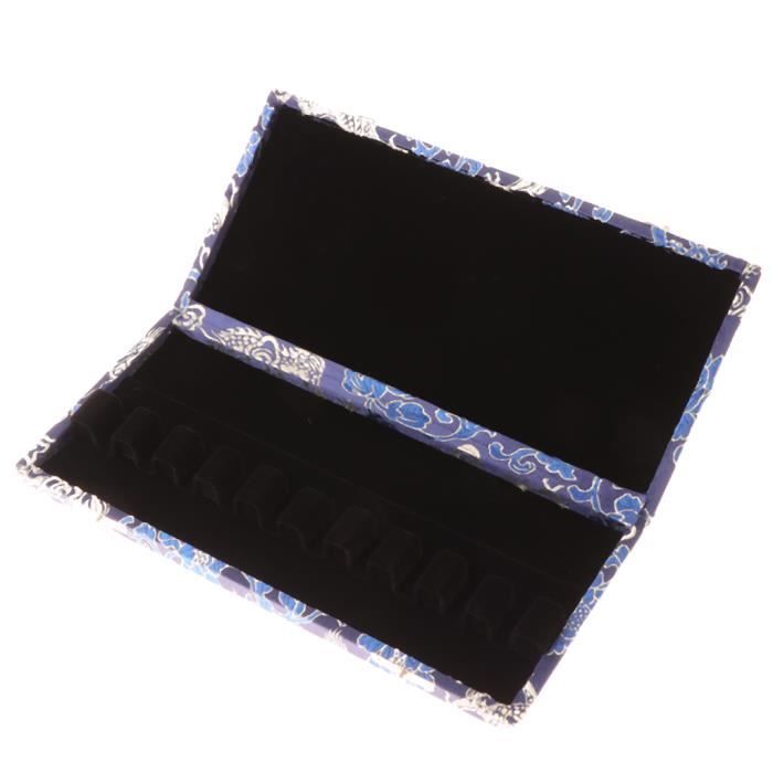Boite à Anches,Boite Anche,Bassoon Reed Case,Basson Reed Cas Boîte,Housse En Cuir PU Noir Basson Reed Conteneur Boîte Étui Avec Fentes Replacement Pour Les Anches 6Pcs
