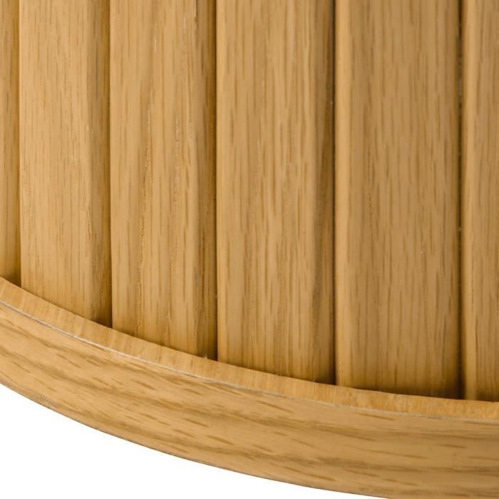 table basse bois naturel alba - 90x90cm