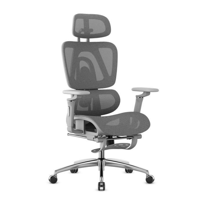 Chaise de bureau ergonomique - MARK ADLER - Expert 7.9 - Dossier réglable - Accoudoirs 5D - Tissu Mesh HD