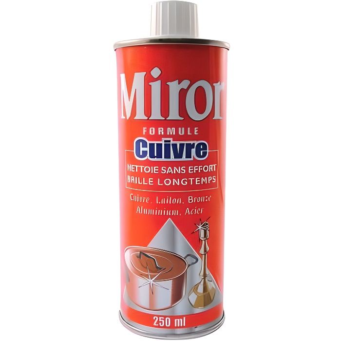 Henkel Miror - Nettoyant Cuivre Laiton Bronze Aluminium et Acier - 250 ml à  prix pas cher