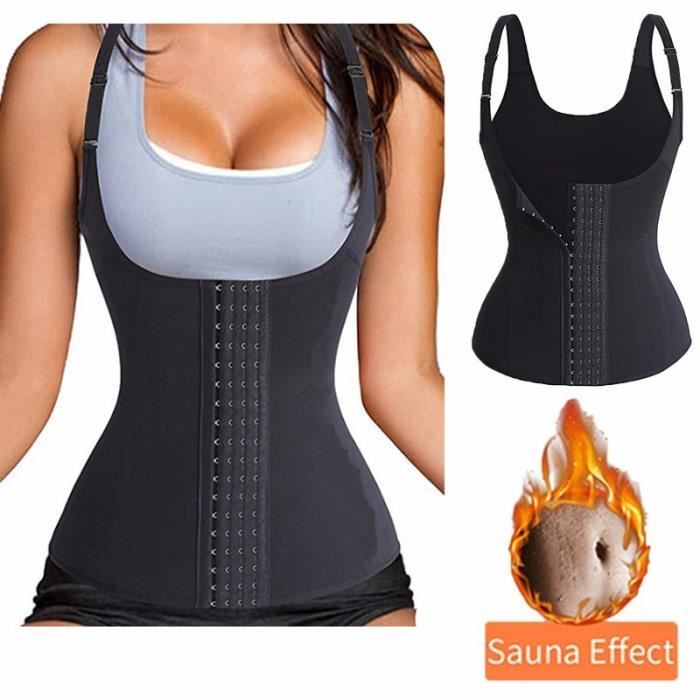 Gilet de Sudation Femme Sauna Sport Fitness Noir Ventre Plat et Minceur Noir Cdiscount Sport