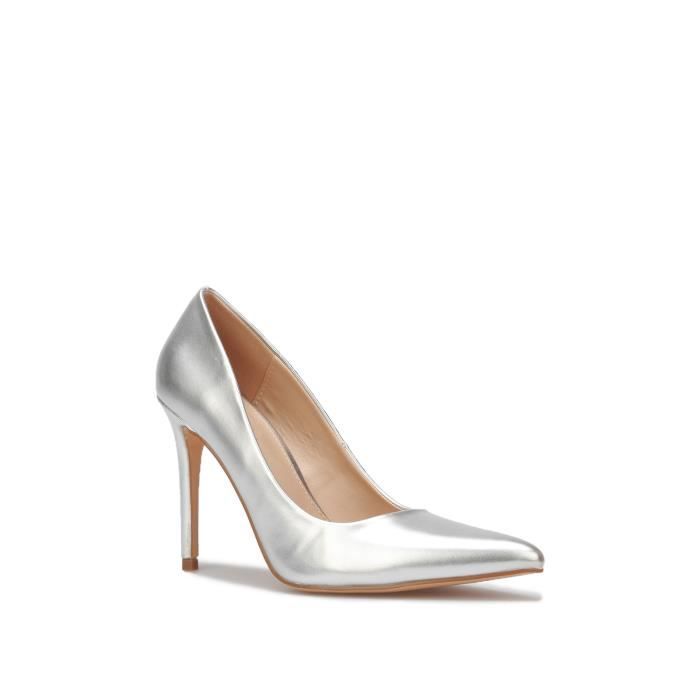 Escarpins Femme Marque Pointus a Talon Aiguille Blanc Argente Synthetique Achat Vente Escarpins Femme Marque Pointus a Talon Aiguille Blanc Argente Synthetique pas cher Cdiscount