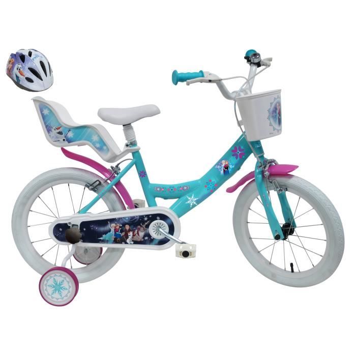 Vélo Enfant Fille 14 PRINCESSE DES SABLES - 4 à 6 ans - Rose & Bleu - 2  Freins CALIPER - Cdiscount Sport