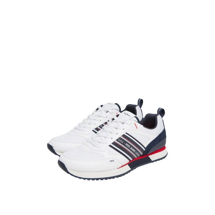 Pepe Jeans Baskets - PEPE JEANS - Homme - Blanc - Polyester - Talon Plat