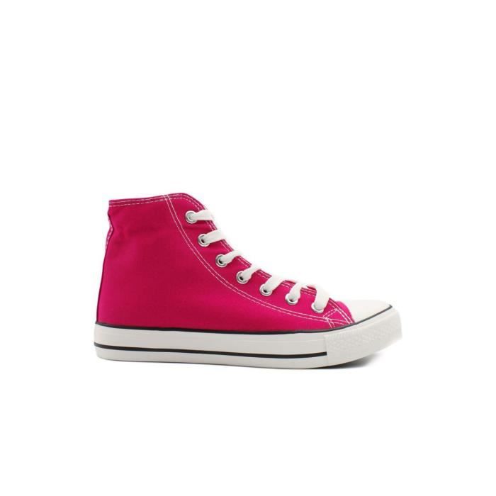 Baskets Montantes Femme Kebello Femme Sneakers Streetwear Cdiscount