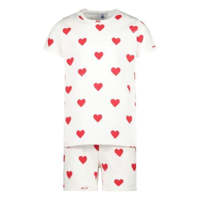 Petit Bateau Fille pyjamas-lingerie de nuit en couleur Blanc