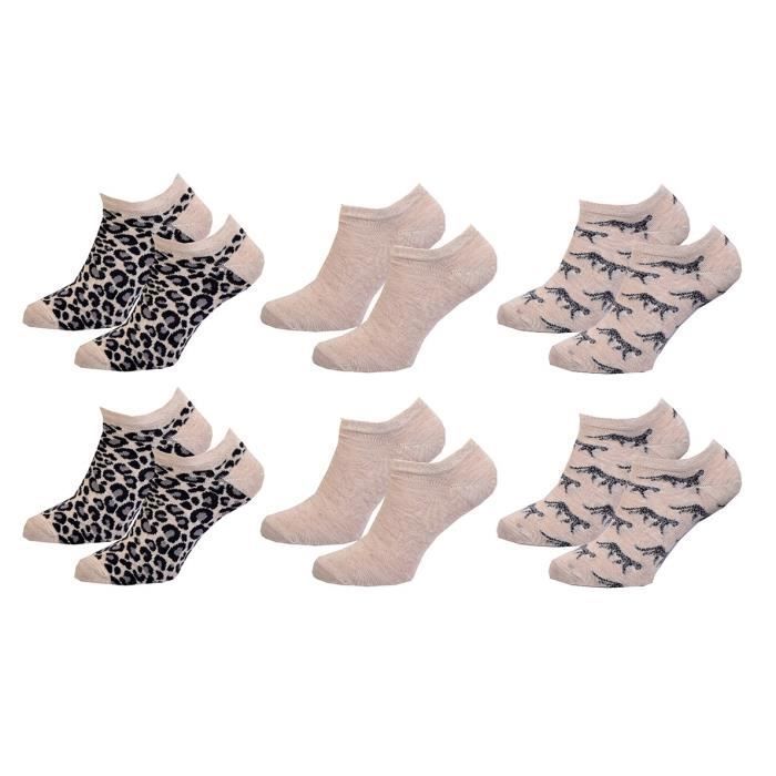 Chaussettes online leopard femme