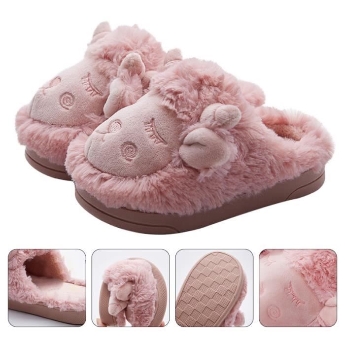 Disney Coton Pantoufles Enfants Nouveau Dessin Animé Sol Chaussures Antidérapant Chaud à