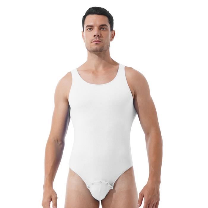 Maillot de corps fonctionnel pour homme - Blanc - Pour le fitness