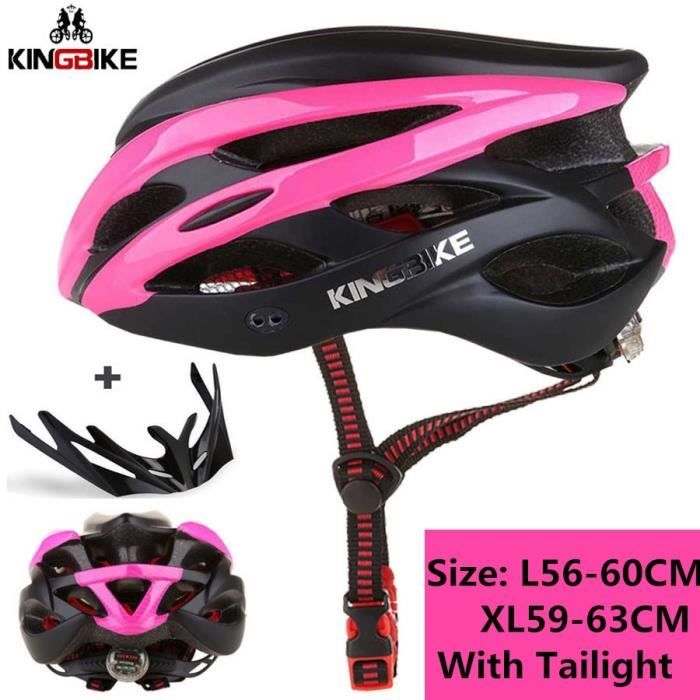 Casque vélo,SUPERIDE Hommes Femmes Ultralight Cyclisme Casque Intégralement moulé VTT Casque De Vélo de Montagne - Red Blue-57-63cm - Sport