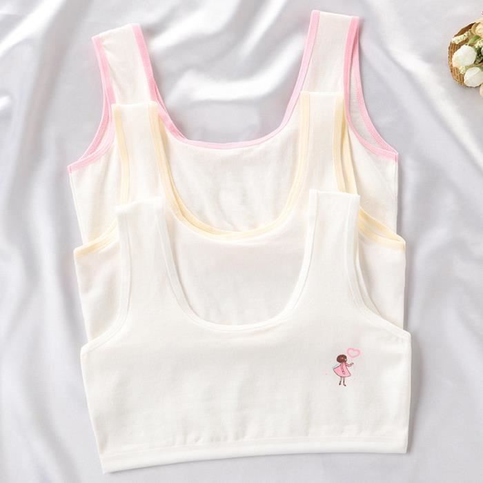 Haut Gym Fille Soutien-gorge Sport Fille Mufeng - Brassière Coton Danse Fitness 3-16 Ans Vêtement Fitness Enfant