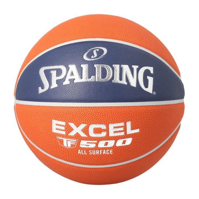 Ballon de basket Spalding Composite TF-500 - orange/bleu - Taille 6