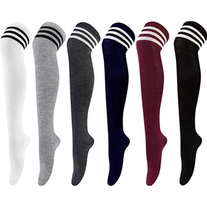 YOSENDE 5 Paires Chaussettes Femmes Crew Coton Uni - Confortables Et Douces, Taille 36-39 EU