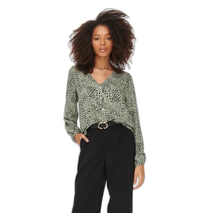 Blouse a bouton femme Only Onlsonja life seagrass M