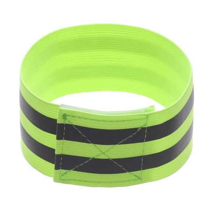 Lot De 3 Sangles Réfléchissantes Kole – Jaune – Course à Pied, Vélo, Sécurité Nocturne