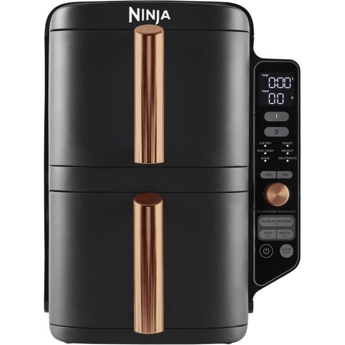 Ninja Foodi MAX Dual Zone Air Fryer Friteuse sans huile 2 tiroirs 9 5 6 en 1 Air Fry Max Crisp rôtir cuire réchauffer déshydrater exclusivité Amazon cuivre AF400EUCP