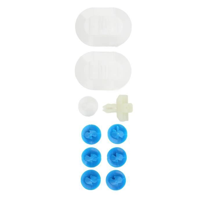 10 Clips Fixation Jupe Latérale Pour Citroën DS3 2009-2015 - ABS Résistant - Numéro OEM 1610186180