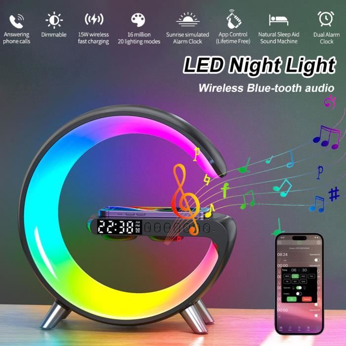 Nouvelle Lampe De Table Intelligente, Lampe D'Ambiance Avec Chargeur