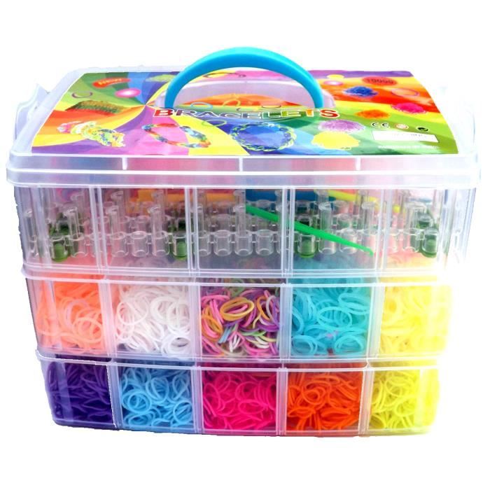 Kit Loom Boite 10000 Elastiques Malette 3 Etage Achat Vente