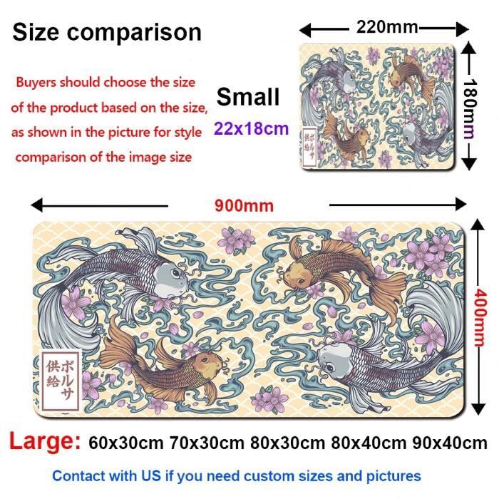 Tapis De Souris Gaming Personnalisable 90x40 Cm - Surface Lisse, Base Caoutchouc Antidérapante - Design Tableau Périodique - 9
