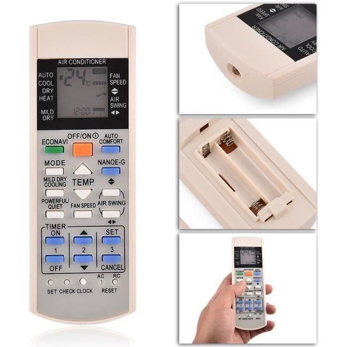 Télécommande De Remplacement Pour Climatiseur Panasonic - Modèles A75C3177, A75C3186, A75C3002