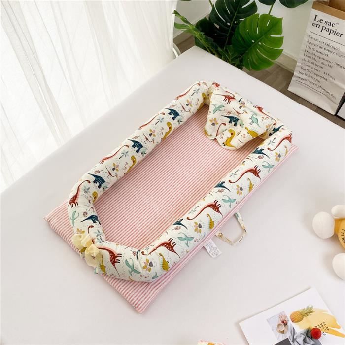 Cocon Bébé Portable 85x45 Cm - 100% Coton Oeko-Tex - Réducteur De Lit Lavable Machine 0-12 Mois