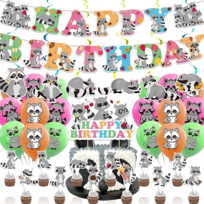Kit Décoration Anniversaire 43 Pièces - Thème Pixel & Jeux Vidéo - Bannière, Ballons, Couvercles Gâteau - Pour Enfants