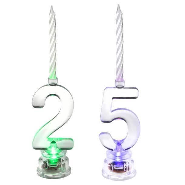 1 Pack Decoration De Gateau Anniversaire Avec Bougie Led Chiffre 25 Ref 5861 Cdiscount Maison
