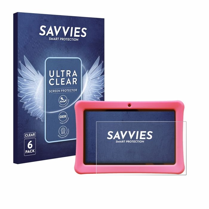 6x Savvies SU75 UltraClear film de protection écran adapté pour Contixo Kids 7 Tablet