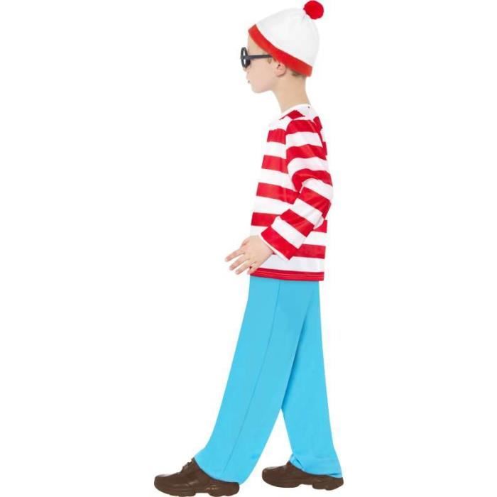 Costume enfant where's wally - 4-6 ans