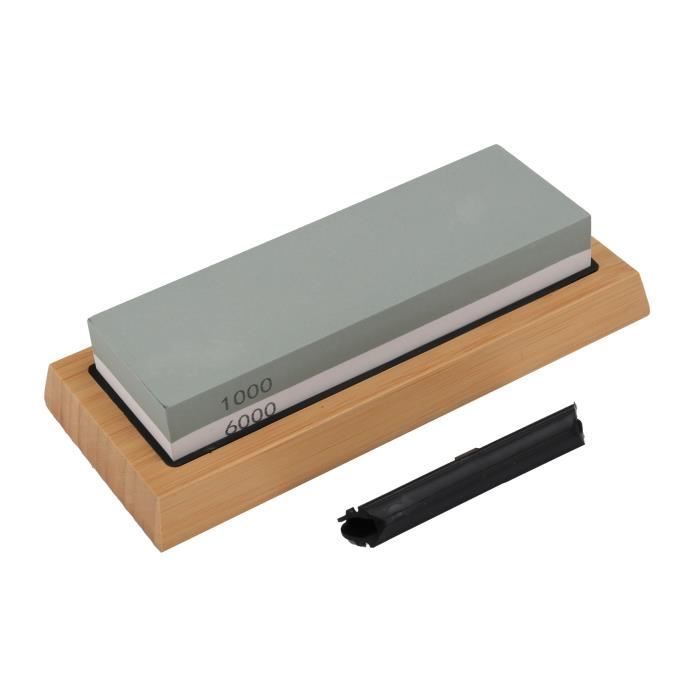 Whetstone Sharpening Kit, 10006000 Grit with Knife Sharpening Guide