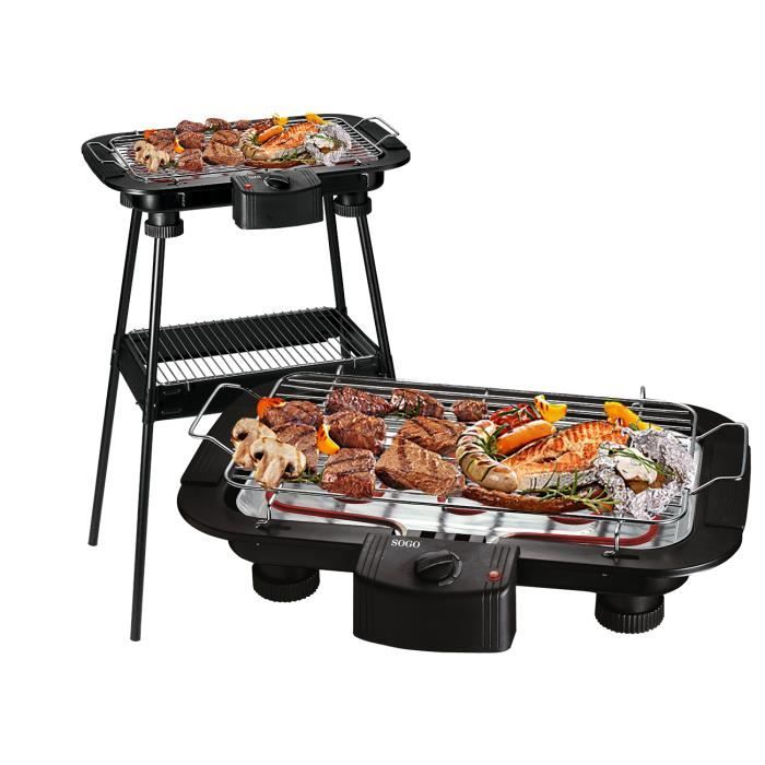 Plaque Fonte Barbecue Rouillée Sogo 2 En 1 Barbecue Grill Electrique Tableau Pied 38 X 22 Cm