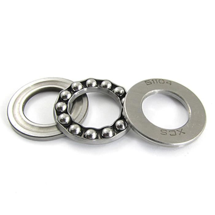 2 Stück Axialkugellager 20x35x10mm - Chromstahl, Einreihig | Für Aufzüge, Fahrräder, Roboter