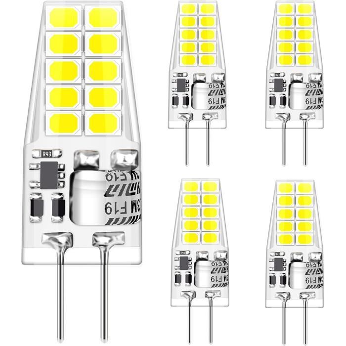 Auting Ampoule LED G4 3W 12VACDC, Blanc Froid 6000k 3W 300Lm, Ampoules