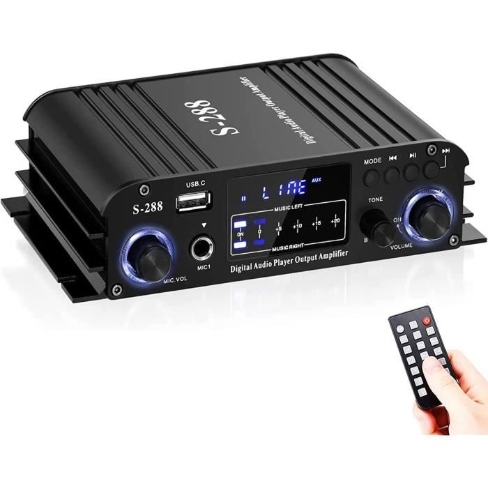 AUNA AMPLIFICATEUR AUDIO, Amplificateur HiFi Système Stéréo Recepteur