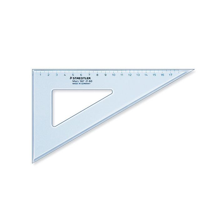 Équerre - STAEDTLER - 21cm - Transparente - Idéale pour traçage ...