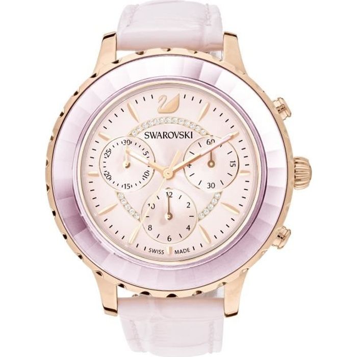 Montre Bracelet - SWAROVSKI - Montre femme Swarovski Octea Lux Chrono rose