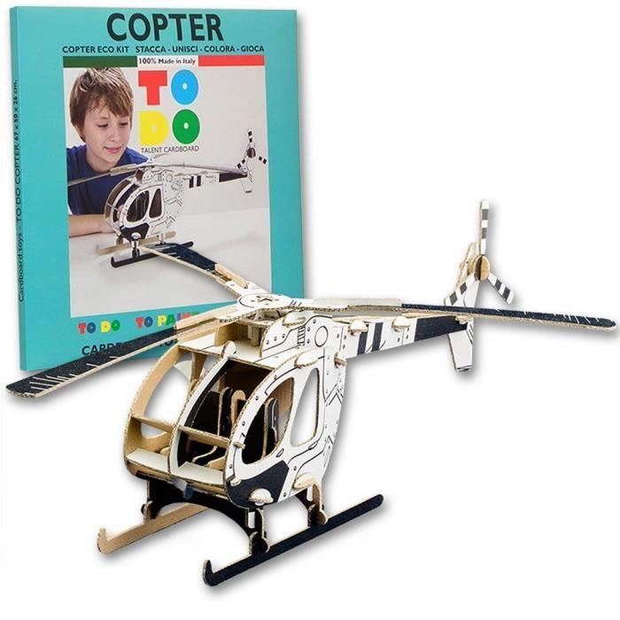 Kit Avion Le Baron Rouge En Carton à Colorier Et Monter - 49 Pièces, Sans Colle, Neuf